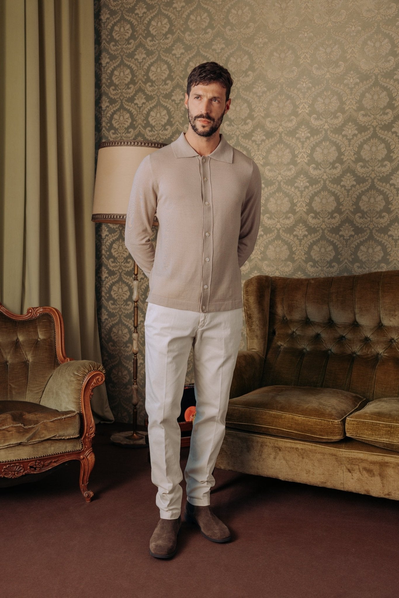 Cardigan Freeman In Lana Merino - Autore Maglioni