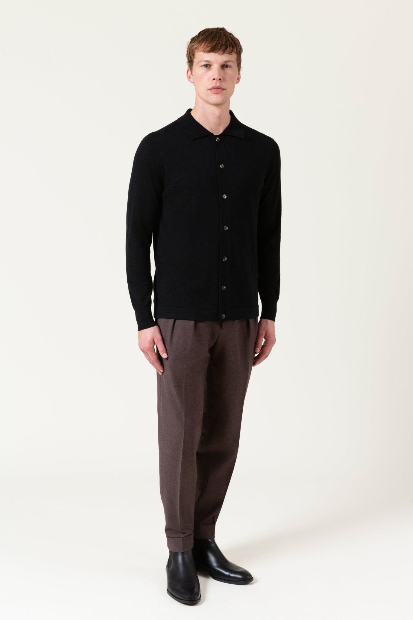 Cardigan Freeman In Lana Merino - autore - au Maglioni