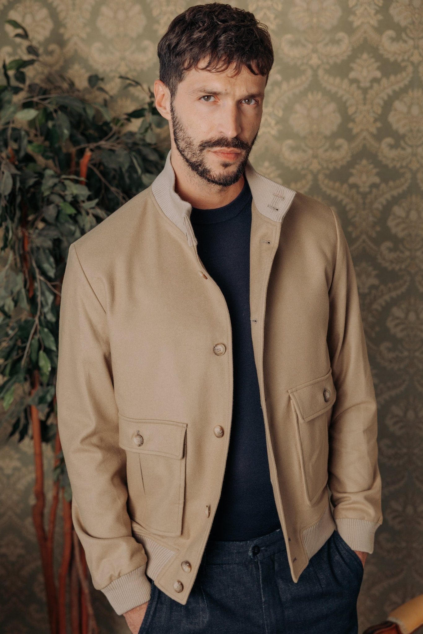 Giacca Bomber Stone In Lana E Cashmere - Autore Jackets