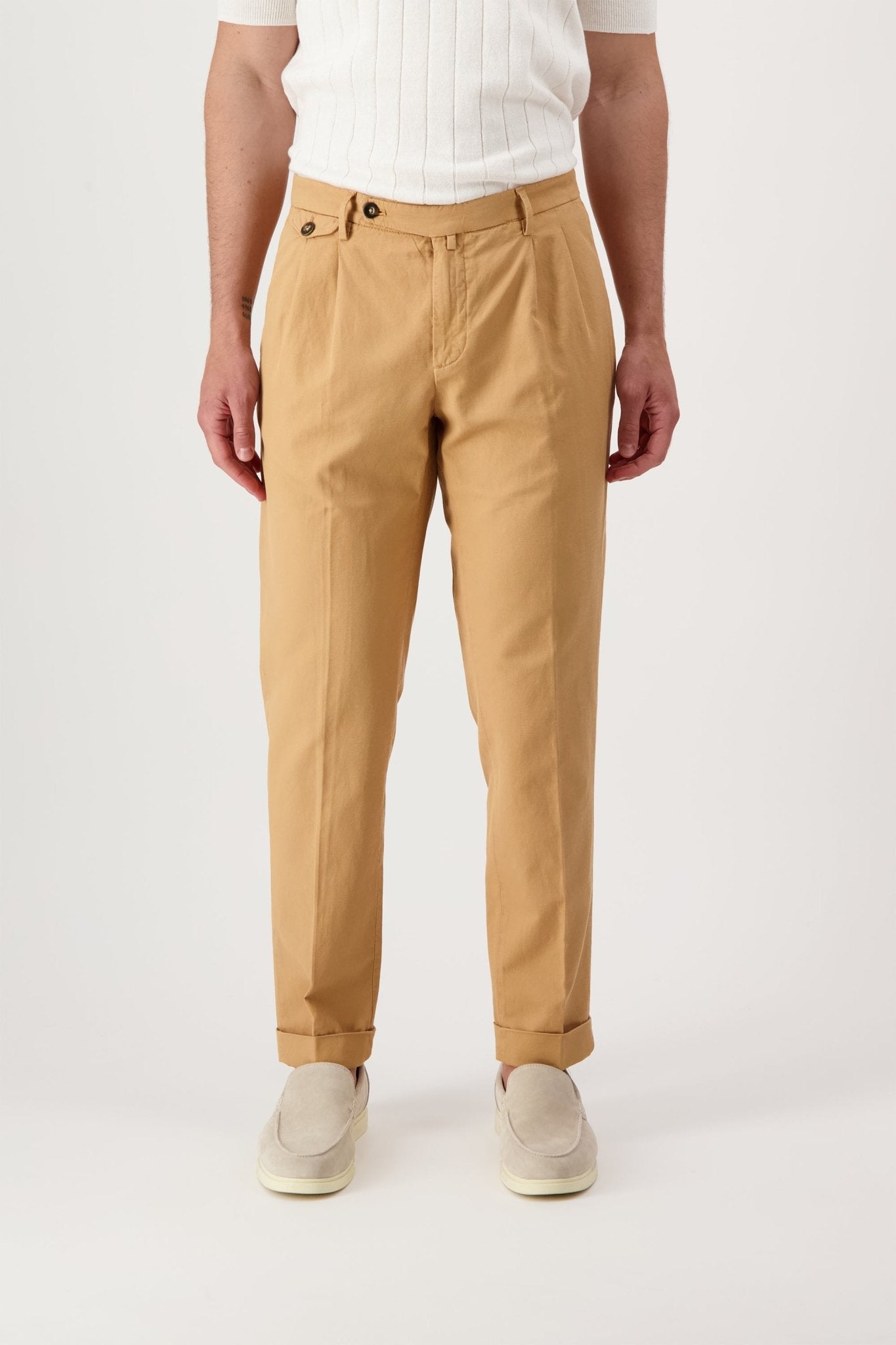 Pantaloni Grant in Cotone e Lino - autore - au Pantaloni