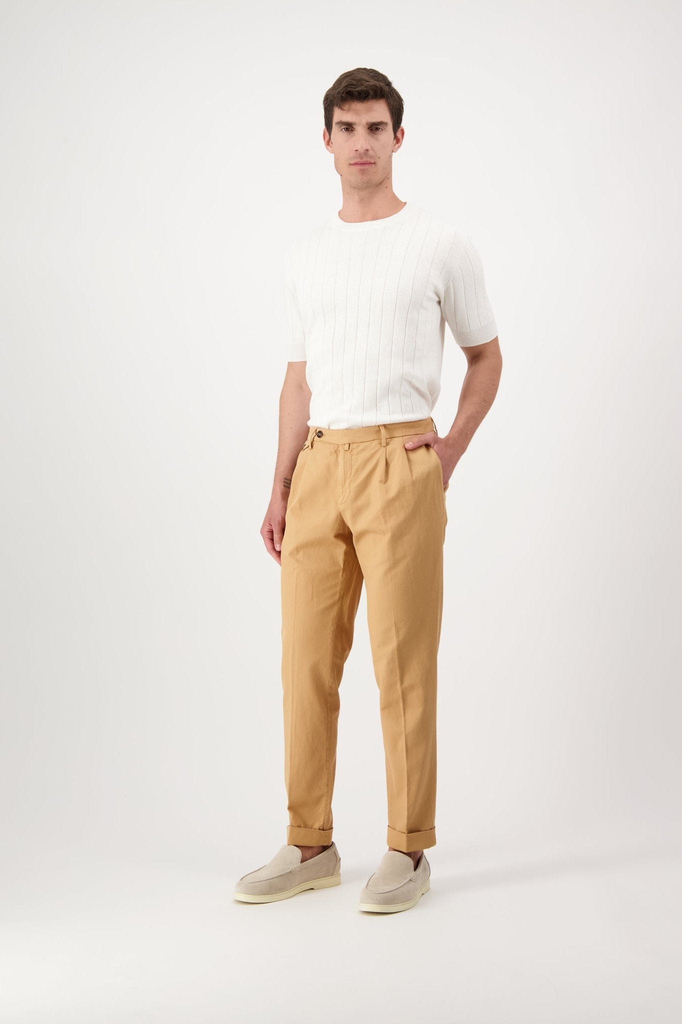 Pantaloni Grant in Cotone e Lino - autore - au Pantaloni